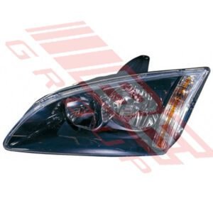 2005-07 Ford Focus Left Headlamp - Black - Electric/Manual