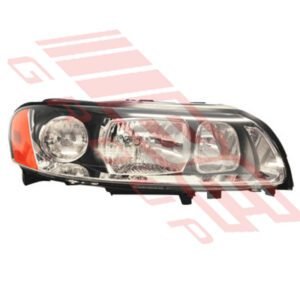 2005-09 Volvo S60/V60 Electric Black Right Headlamp - High Quality Replacement Part