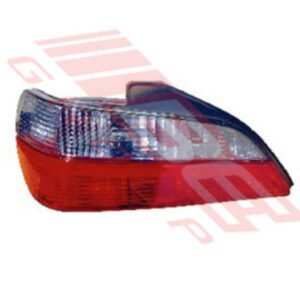 Peugeot 406 1996- Rear Lamp - Clear+Red - Lefthand