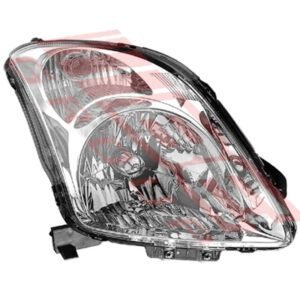 2005 Suzuki Swift Chrome Manual Right Hand Headlamp - Enhance Your Driving Experience!