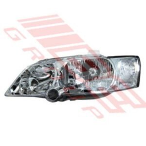 Holden Commodore Vy 2002- Exec Headlamp - Lefthand - Chrome - W/Clear Cnr Lamp