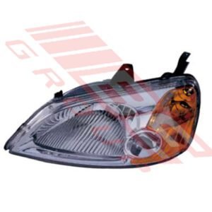 Honda Civic Es 4 Door Sedan 2000 - Headlamp - Lefthand - Manual