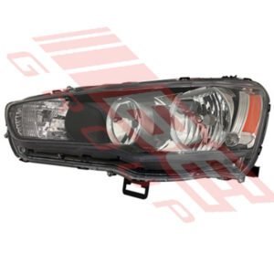 Mitsubishi Lancer Cy 2008 - Headlamp -  Lefthand - Manual - Black
