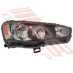 Mitsubishi Lancer Cy 2008 - Headlamp - Righthand - Manual - Black