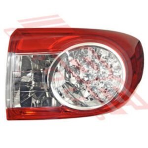 Toyota Corolla 2010- Sedan Rear Lamp - Righthand - Outer - Led Type