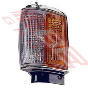 Toyota Hilux 4Wd 1988- Double Bubble Corner Lamp - Lefthand - Chrome -