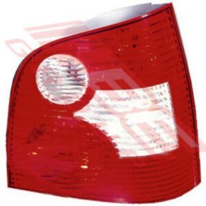 2002 VW Polo Mk5 Right Rear Lamp - Clear/Red