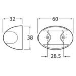 "Hella Duraled Cab Marker/Supplementary Side Indicator Lamp - Brighten Your Vehicle's Visibility"