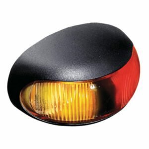 "Hella Duraled Red/Amber Side Marker Lamp - Illuminate Your Vehicle with Style"