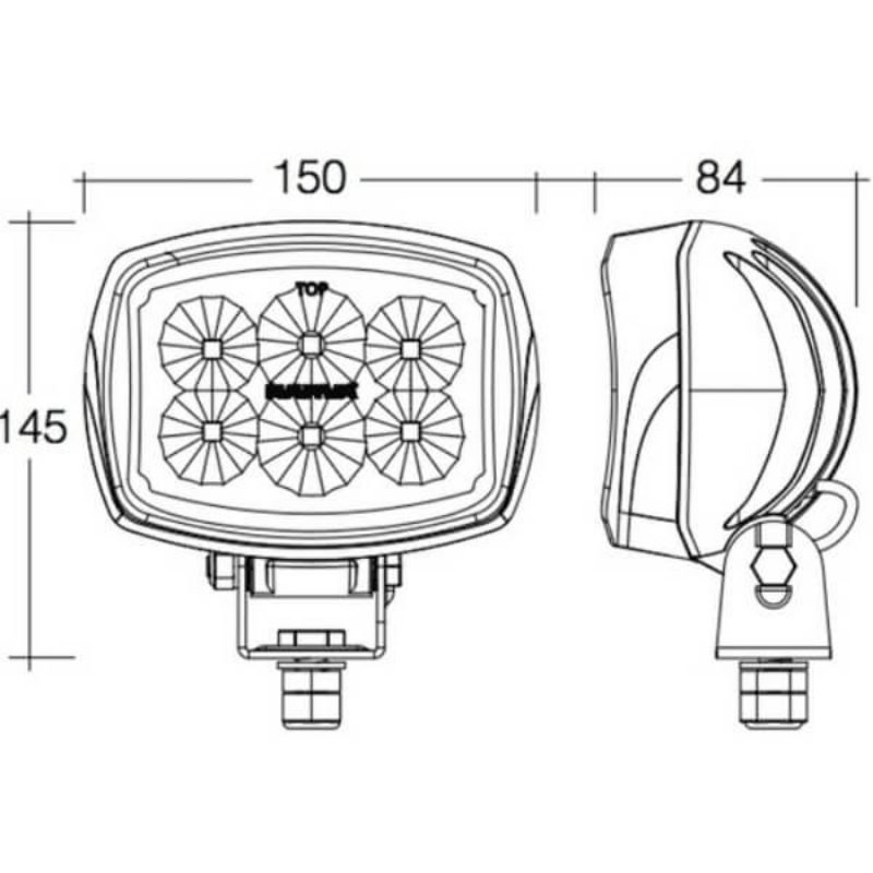 Narva 72457 9-64V 5W LED Work Lamp Flood Beam ? 3000 Lumens | Bright, Powerful Lighting for Any Job