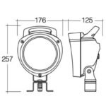Narva 72474 9-33V Senator II LED Work Lamp Flood Beam - 2000 Lumens | Bright & Powerful Lighting Solution