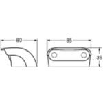 "Hella Mounting Kit - White: Securely Mount Your Hella Lights with Ease"