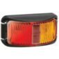 Narva 91603 9-33V Red/Amber LED Side Marker Lamp with Black Base & 2.5M Cable