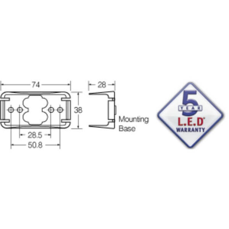 Narva 91612 9-33V White LED Front End Outline Marker Lamp - Brighten Your Vehicle! Narva 91612 9-33V White LED Front End Outline Marker Lamp - Brighten Your Vehicle!