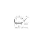 Narva 91664 9-33V 3 L.E.D License Plate Lamp in Chrome Housing