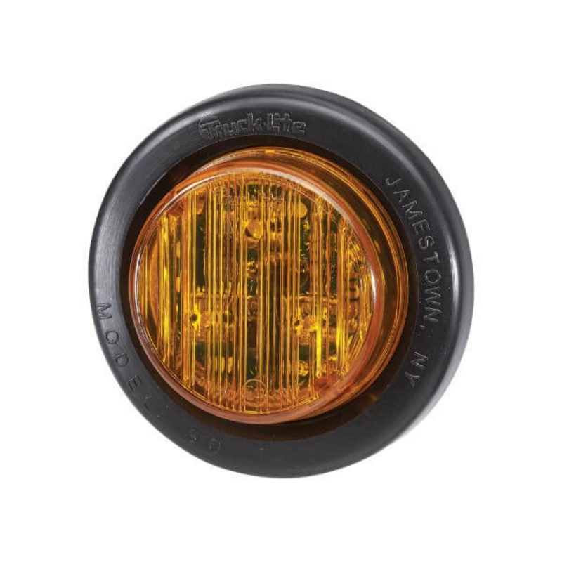 "Amber Narva 93052 10-30V LED Side Marker/Front End Outline Light with Vinyl Grommet"
