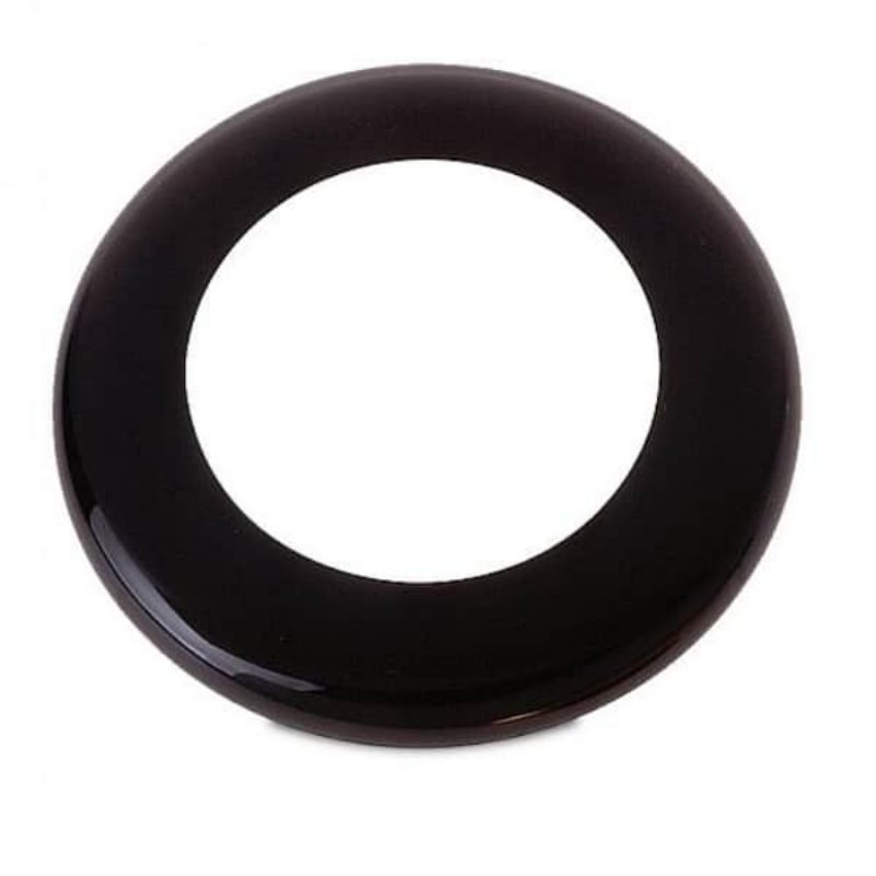 "Hella Black Plastic Rim: Stylish & Durable Wheel Covering"