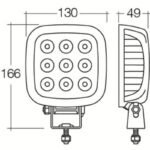 "Narva 72459 9-33V LED Work Lamp Flood Beam - 2500 Lumens | Bright & Powerful Lighting"