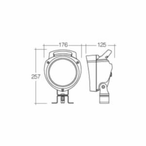 Narva 72479 9-33V 'Senator II' High Powered LED Work Lamp Hybrid Flood Beam - 3200 Lumens