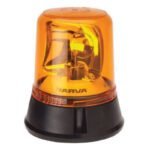 Narva 85650A 12/24V Amber Optimax Rotating Beacon Flange Base