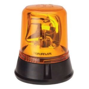 Narva 85650A 12/24V Amber Optimax Rotating Beacon Flange Base