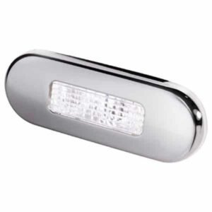 10-33V DC Hella White Light LED Step Polished Stainless Steel Rim Lamps