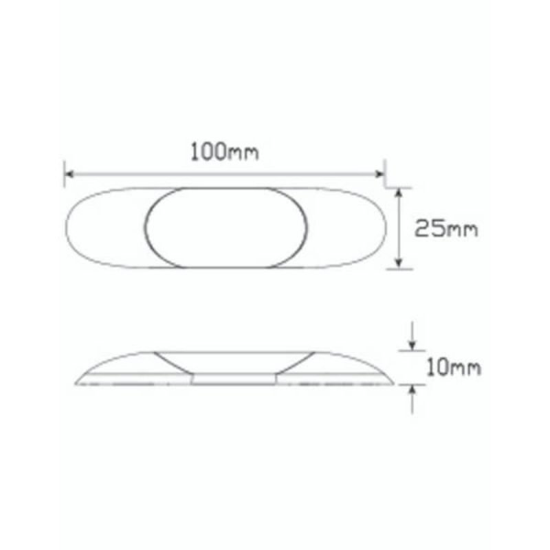 Led Autolamp 68G Courtesy Coloured Strip Lamp - Green (Single Blister)