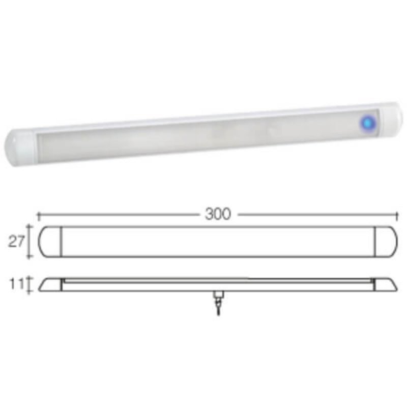 "Narva 12V LED 300mm Lamp with Touch Control - Brighten Up Your Home!"