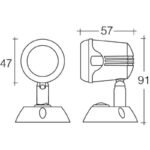 "Narva 12V LED Reading Lamp w/ Off/On Switch - 87644 | Adjustable Brightness & Illumination"