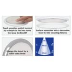 "Narva 87504 9-33V Saturn 180mm LED Interior Lamp with Touch Sensitive Switch"