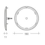 "Narva 87504 9-33V Saturn 180mm LED Interior Lamp with Touch Sensitive Switch"