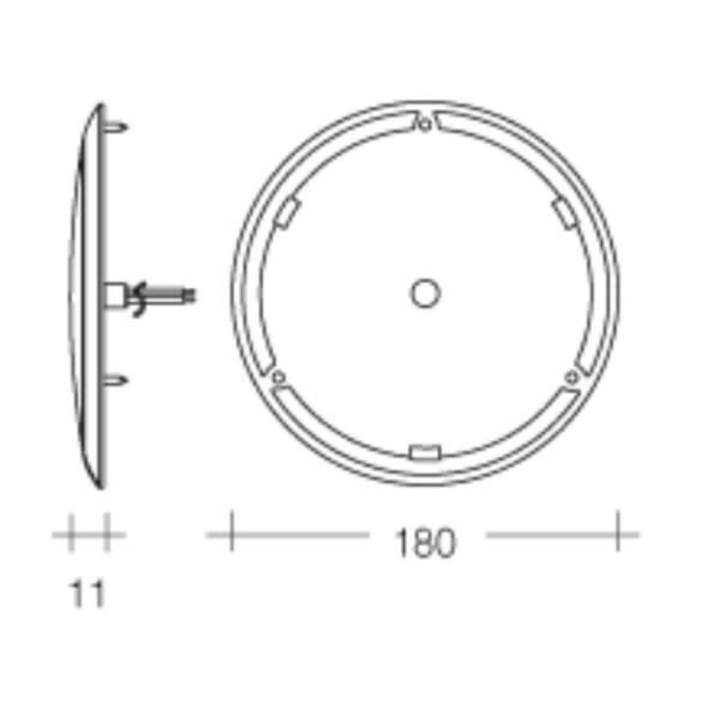 "Narva 87504 9-33V Saturn 180mm LED Interior Lamp with Touch Sensitive Switch"