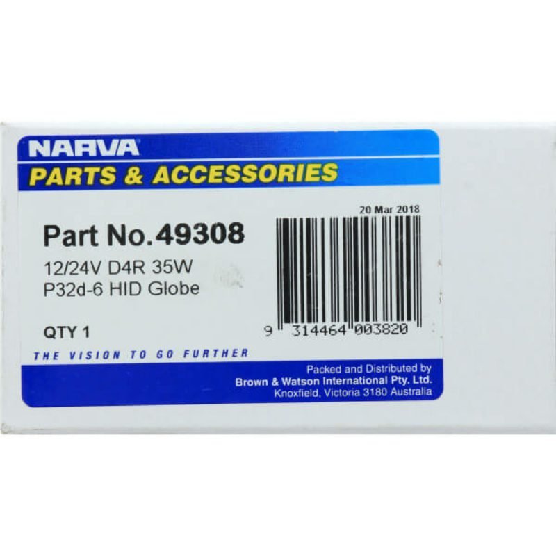 "Narva 49308 Xenon H.I.D Globes: High-Intensity Lighting for Your Vehicle"