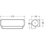 "Hella Duraled WL750 White Work Lamp - Brighten Up Your Workspace!"