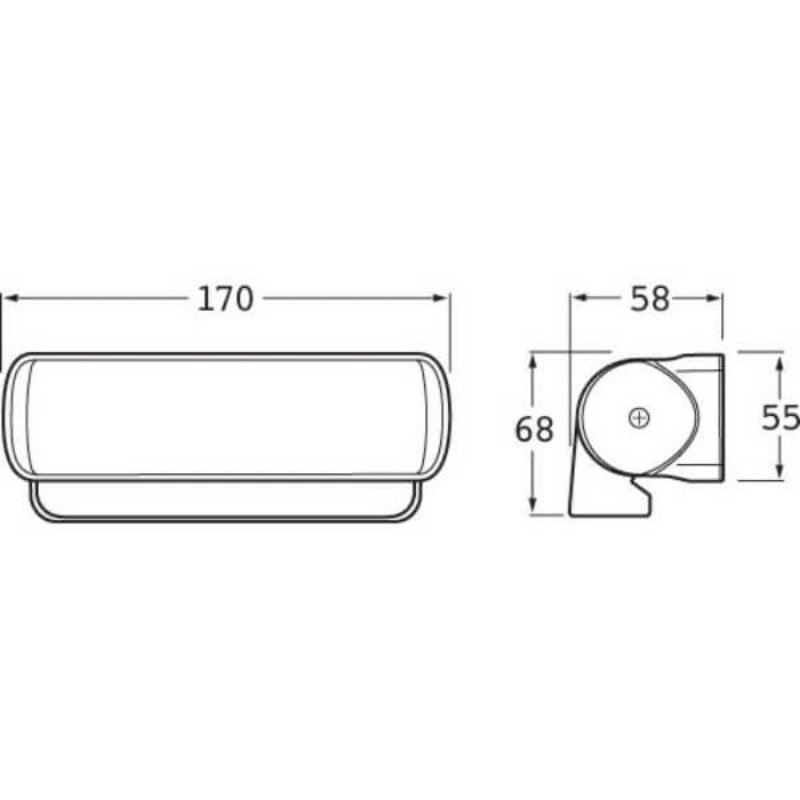 "Hella Duraled WL750 White Work Lamp - Brighten Up Your Workspace!"