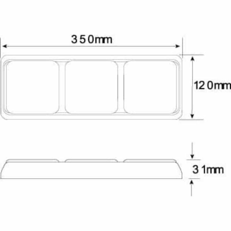 Led Autolamps Stop/Tail/Indicator Light Led 12 Or 24V