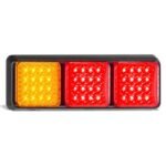 Led Autolamp 282ARRMB - Stop/Tail/Indicator LED Light 12/24v Amber/Red/Red Lens 48 LEDs