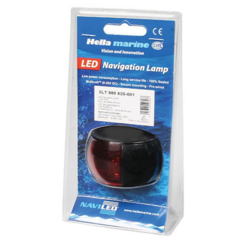 "Hella 2Nm Stbd Grn Lens Black Shroud: High-Quality Marine Navigation Light"