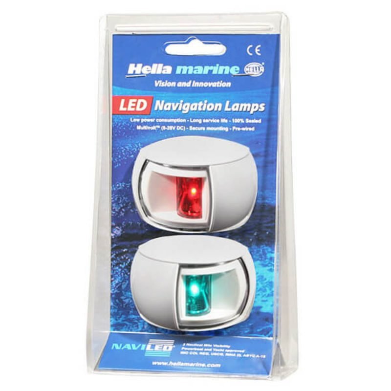 "Hella LED Navigation Light - White Port/Starboard - Illuminate Your Boat!" "Hella LED Navigation Light - White Port/Starboard - Illuminate Your Boat!"