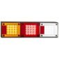 LED Autolamps 460ARWM Stop/Tail/Indicator/Reverse/Reflector Combination Lamp