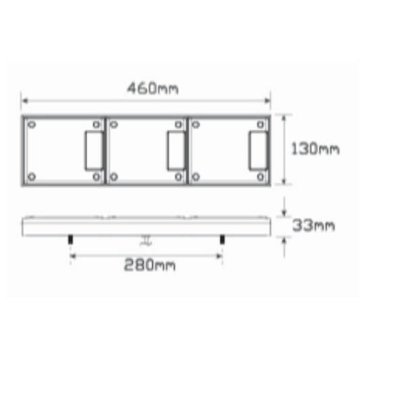 LED Autolamps 460ARWM Stop/Tail/Indicator/Reverse/Reflector Combination Lamp