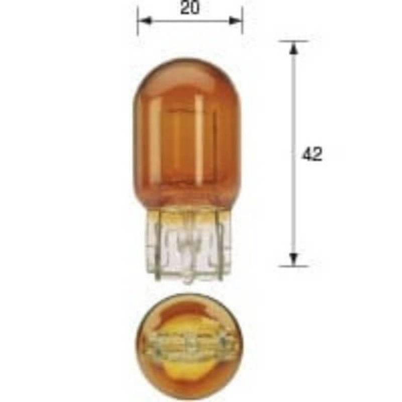 "Narva 12V 21W Amber Wedge Globe - 1 Piece | Brighten Up Your Home"