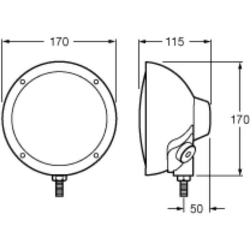 "Hella Rallye 4000 Compact Pencil Beam Driving Lamp: Brighten Your Drive with Powerful Lighting"