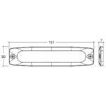 "Amber LED Strobe Light 12/24V Permanent Mount - Narva"