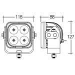 "Narva 9-32V 3000 Lumen Heavy-Duty LED Work Lamp Flood Beam - Brighten Up Your Workspace!"