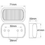"Amber LED Side Direction Indicator Lamp - Narva 91642Bl 9-33V, Black Base, 0.5M Cable" | Bright & Durable Lighting Solution "Amber LED Side Direction Indicator Lamp - Narva 91642Bl 9-33V, Black Base, 0.5M Cable" | Bright & Durable Lighting Solution