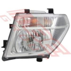 Nissan Navara D40 2005 - 07 Headlamp - Lefthand - Manual/Electric - Bulb Shielded Type