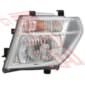 Nissan Navara D40 2005 - 07 Headlamp -  Lefthand - Manual/Electric - Bulb Shielded Type