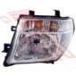 Nissan Navara D40 2005 - 07 Headlamp -  Lefthand