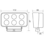 Venta Txl9528 6 Led 18W Work Lamp Emi Suppressed With 60 Wide Flood Beam Venta Txl9528 6 Led 18W Work Lamp Emi Suppressed With 60 Wide Flood Beam